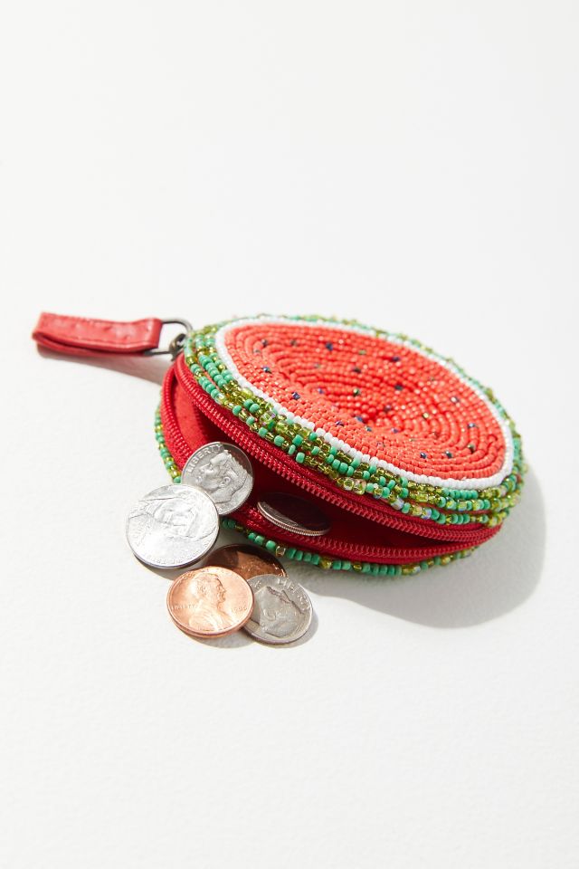 Beaded Watermelon Pouch #1