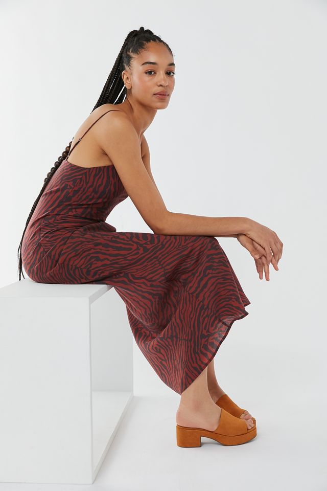 Third Form Jungle Beats Bias Cut Slip Dress #1