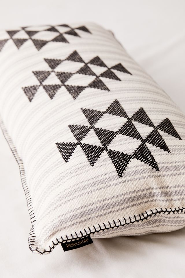 Pendleton Lyons Cross Stitch Lumbar Pillow #1
