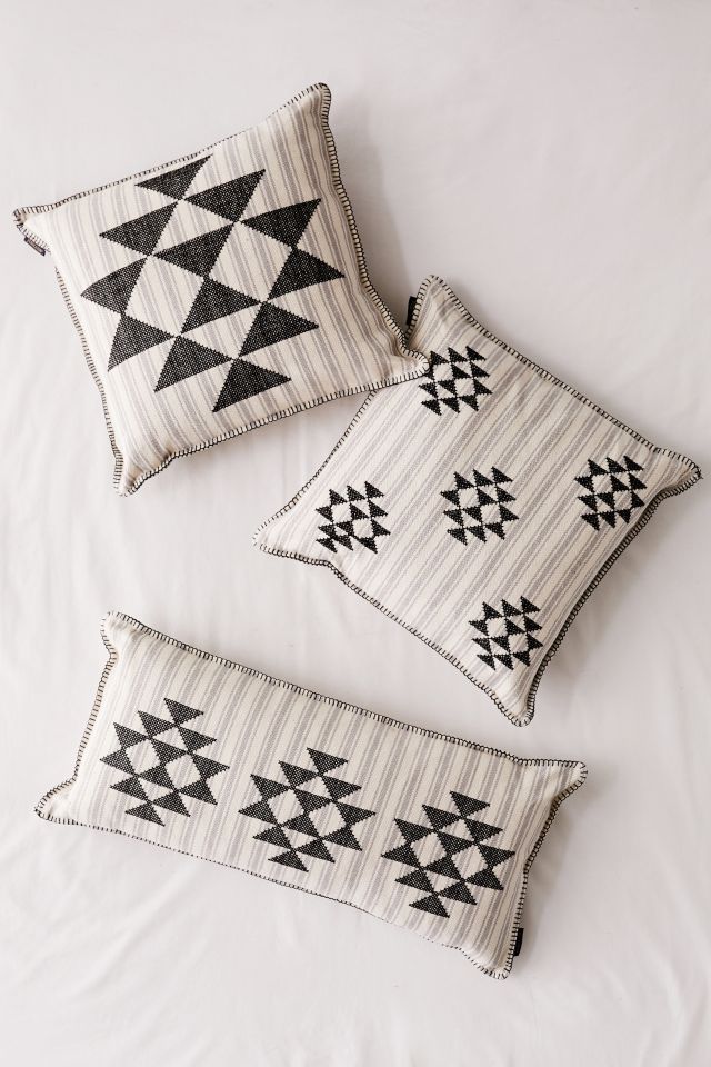 Pendleton Lyons Cross Stitch Lumbar Pillow #2