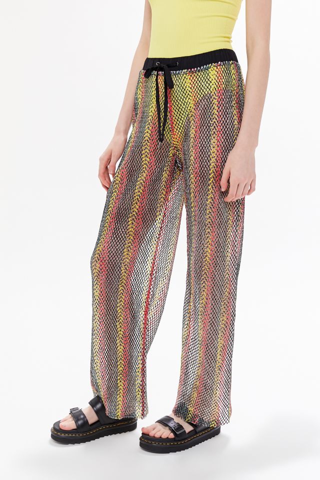 UO Yelena Striped Mesh Wide Leg Pant #2