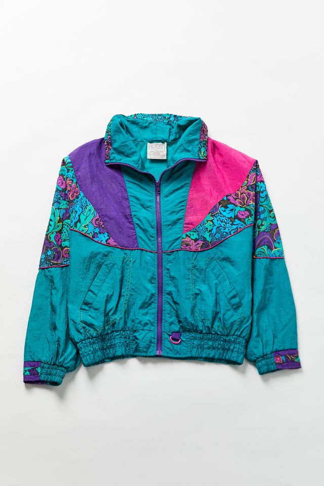 Teal windbreaker jacket sale