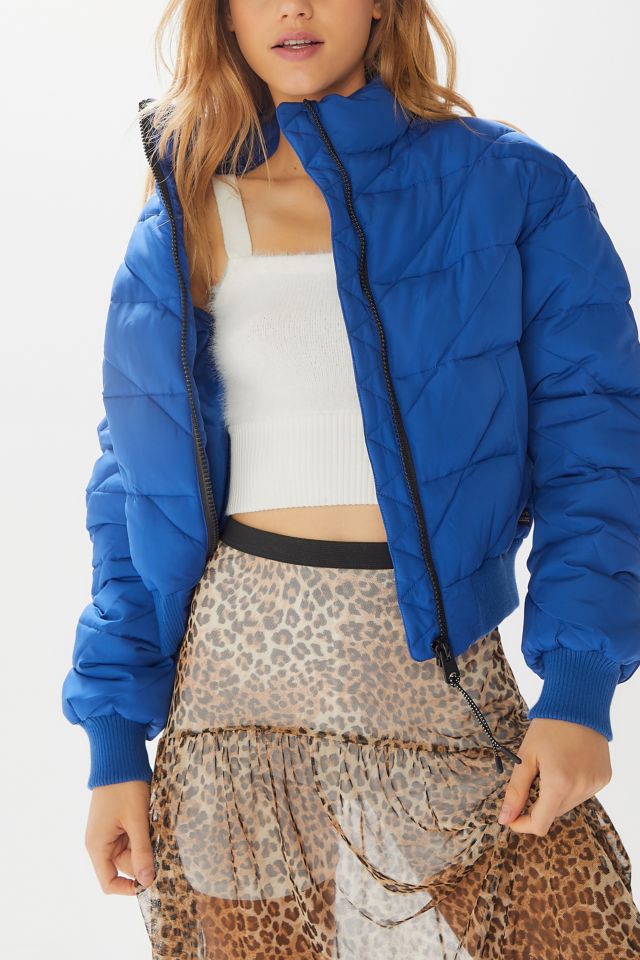 UO Quilted Cropped Puffer Jacket