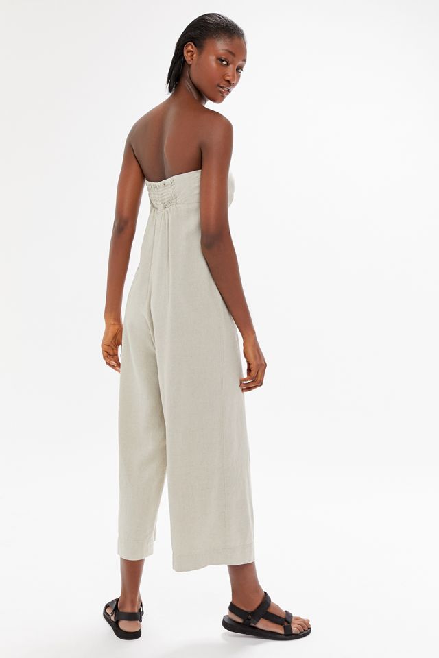 Strapless Linen Jumpsuit Buy Strapless Linen Jumpsuit 2026 ZARA NEW  STRAPLESS LINEN BLEND