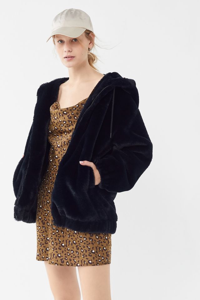 Urban outfitters faux hot sale fur hoodie