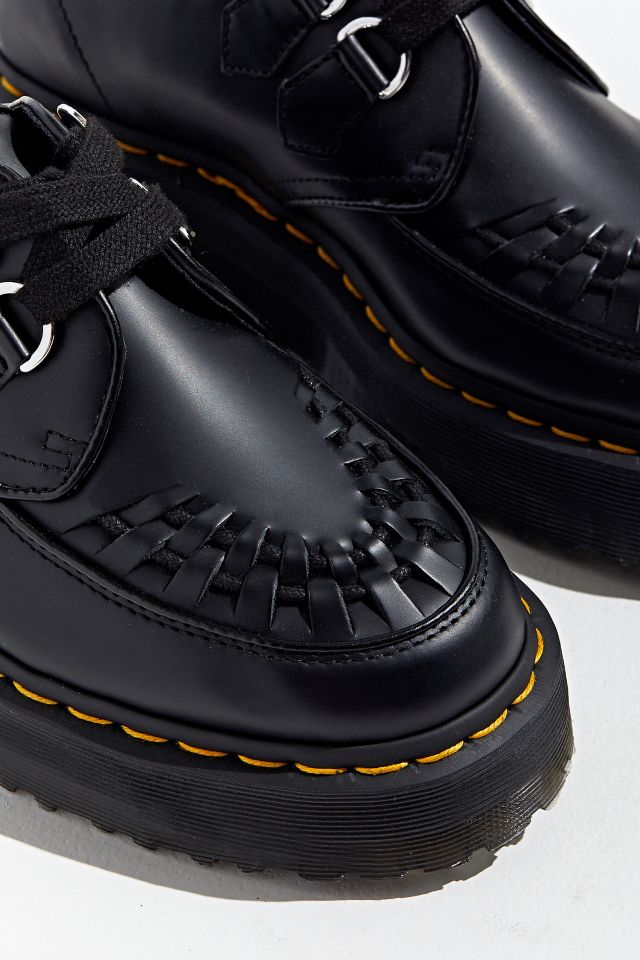 Sidney Leather Creeper Platform Shoes in Black