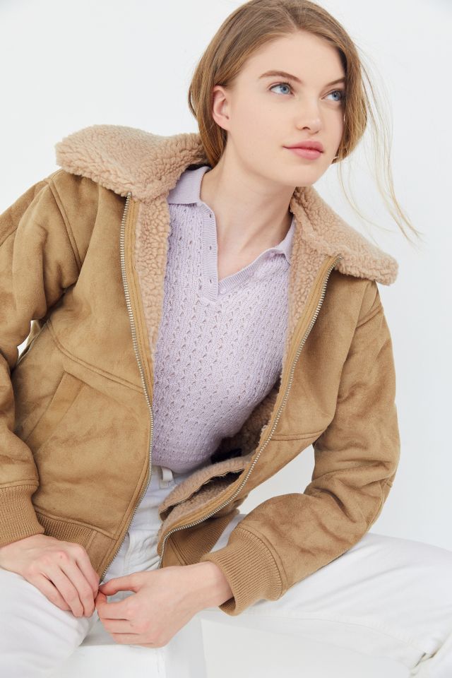 Urban outfitters 2024 sherpa jacket