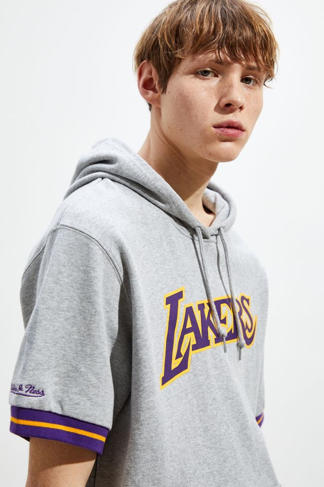 Mitchell & Ness Team Logo Hoody-LA Lakers Grey