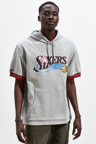 Mitchell & Ness French Terry Short Sleeve Hoody Philadelphia 76ers