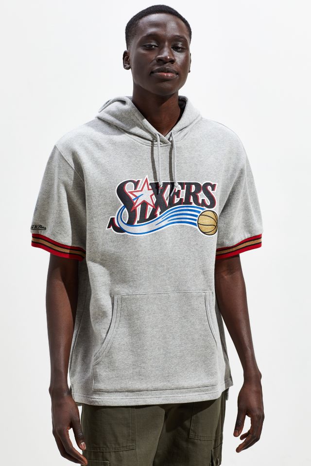 Mitchell and ness 2025 short sleeve hoodie