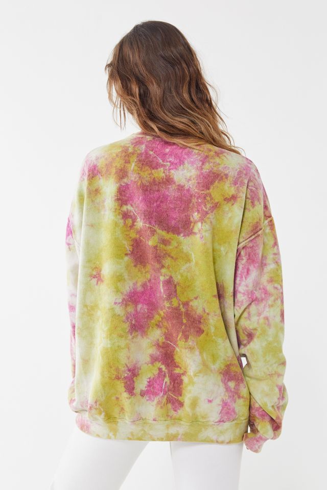 Urban Outfitters Lakers Vintage Tie-dye Crew Neck Sweatshirt in