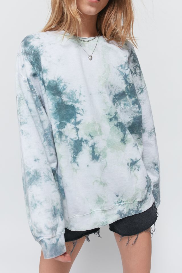 Urban Renewal Recycled Crew Neck Tie Dye Sweatshirt Urban Outfitters