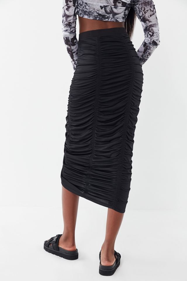 UO Together Forever Cinched Midi Skirt #2