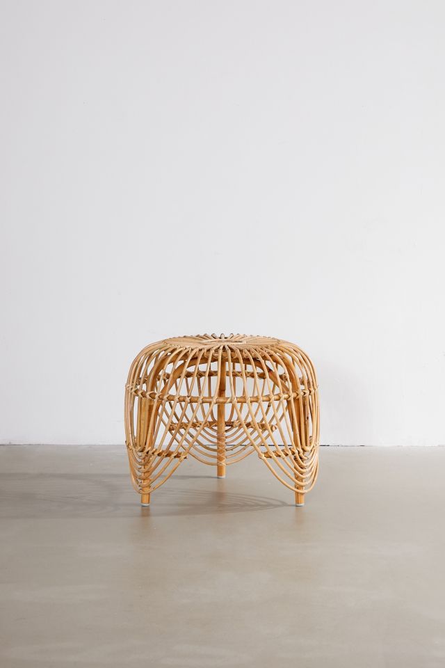 Petal Rattan Side Table #1
