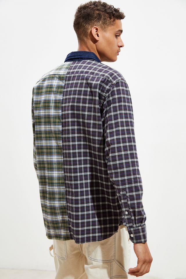 Levi’s Pieced Sunset Spliced Plaid Button-Down Shirt  #4