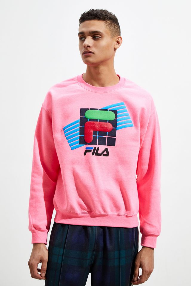 FILA Retro Logo Puff Ink Crew-Neck Sweatshirt  #2