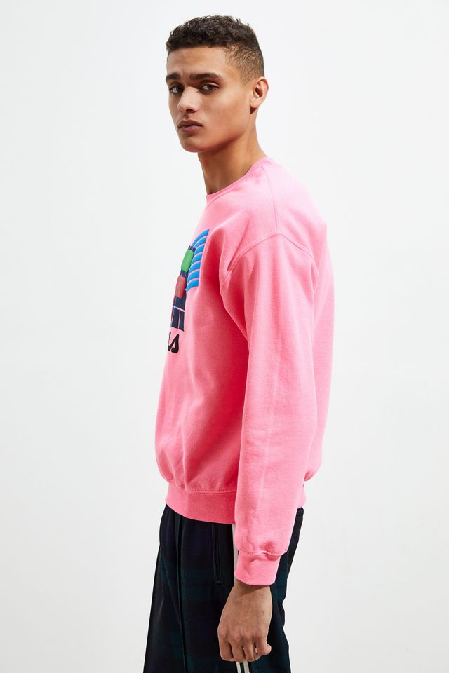 FILA Retro Logo Puff Ink Crew-Neck Sweatshirt  #3