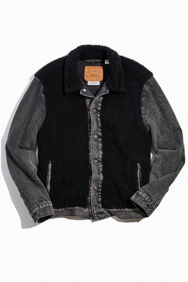 Levi’s Sherpa Panel Denim Trucker Jacket 