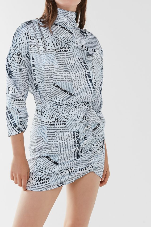 Urban outfitters shop newspaper dress