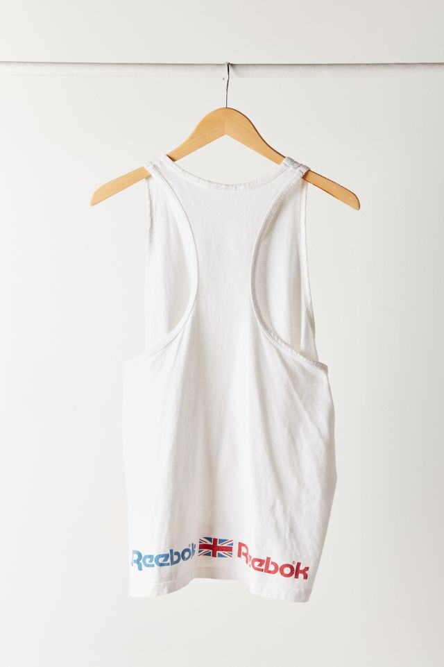 Vintage Reebok White Tank Top #2