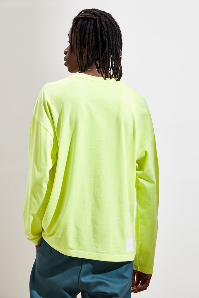 Calvin Klein Logo Neon Long Sleeve Tee Urban Outfitters