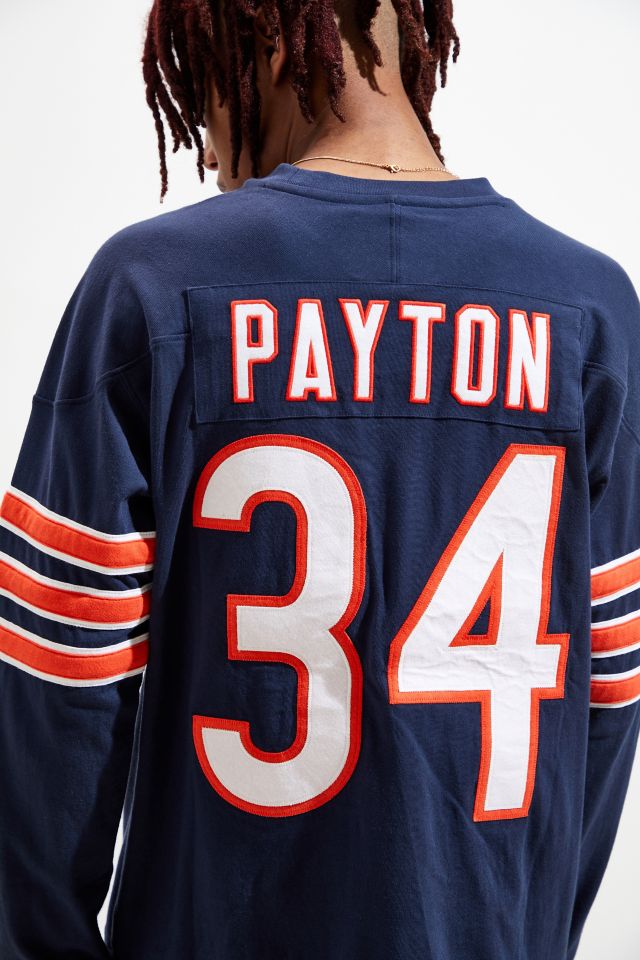 Mitchell & Ness Chicago Bears Walter Payton Long Sleeve Jersey Tee