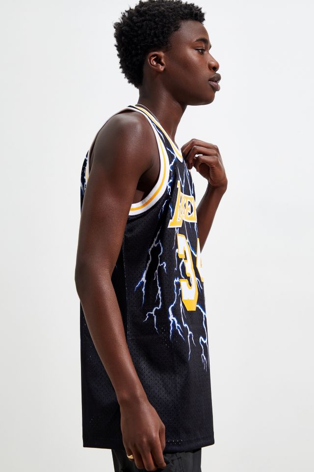 Mitchell & Ness Los Angeles Lakers Shaquille O'neal Lightning Basketball  Jersey in Blue for Men