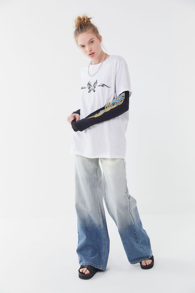 BDG Butterfly Layered Long Sleeve Top #1