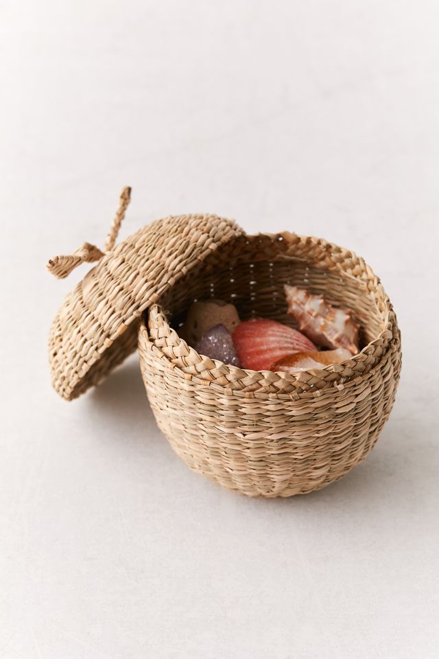 Apple Wicker Stash Box #1