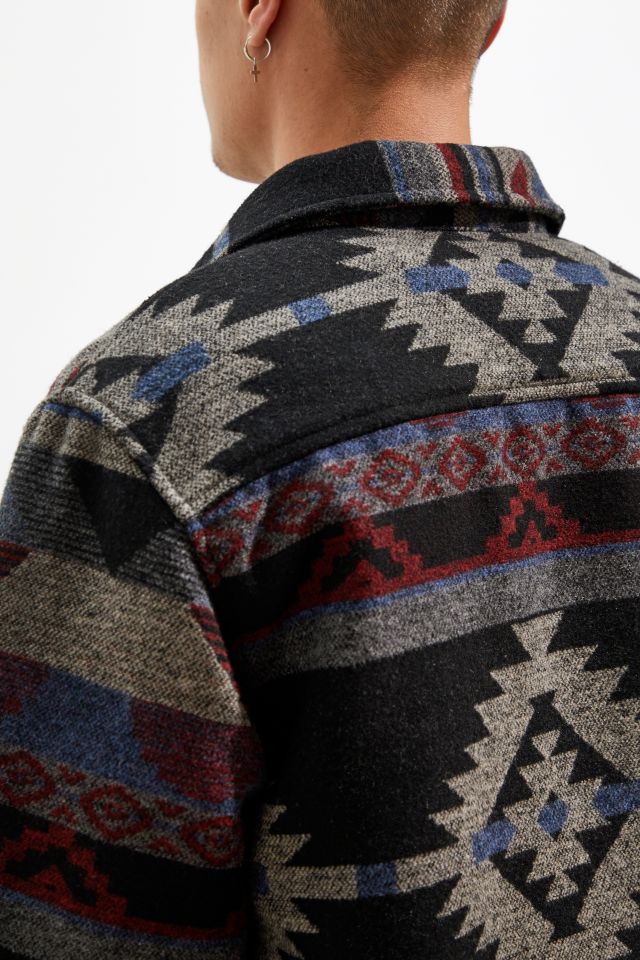 Wrangler Patterned Button-Down Shirt Jacket #4