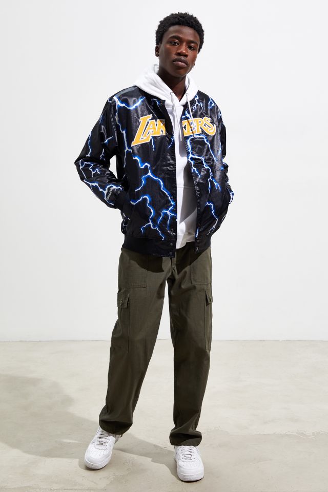 Mitchell & Ness Los Angeles Lakers NBA Lightning Satin Jacket  #5