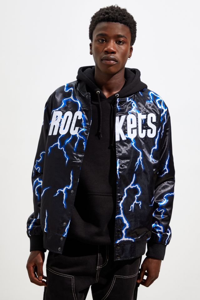 Houston Rockets Mitchell & Ness NBA Colossal Premium HWC Jacket - Blac