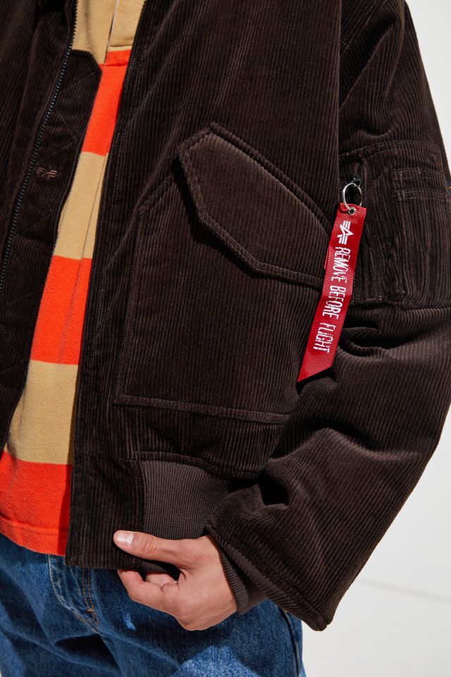 Corduroy bomber 2025 jacket alpha industries