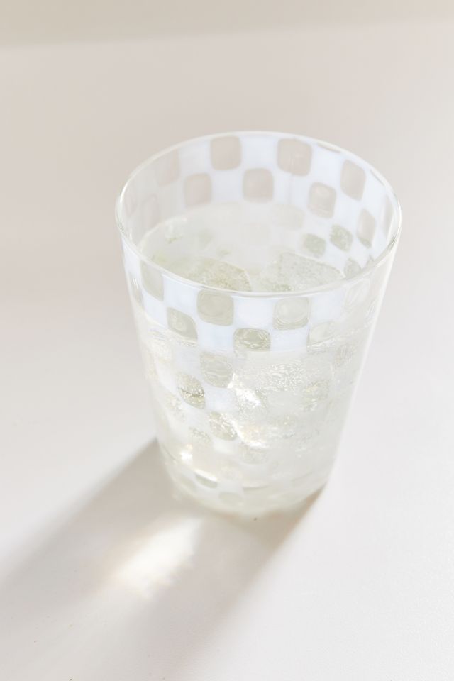 White Checker Glass | Urban Outfitters