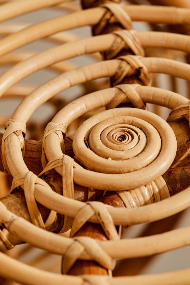 Concentric Rattan Stool #3
