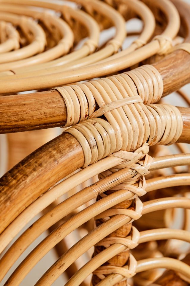 Concentric Rattan Stool #4