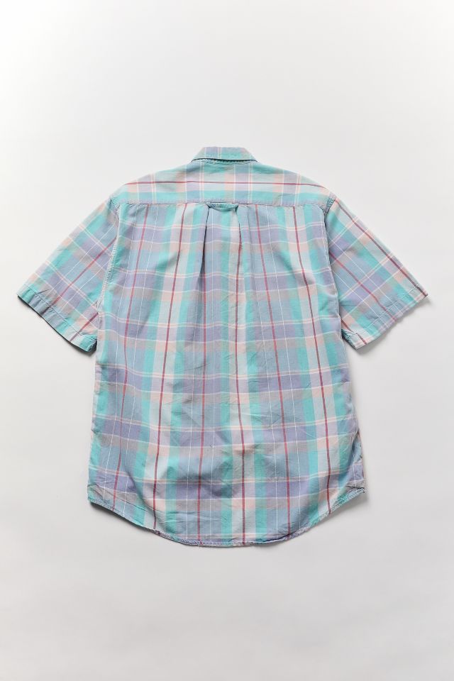 Vintage Levi’s Blue Plaid Short Sleeve Button-Down Shirt #2