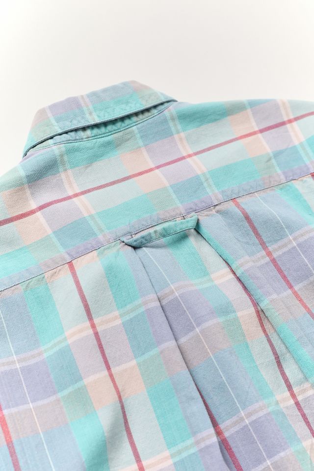 Vintage Levi’s Blue Plaid Short Sleeve Button-Down Shirt #3