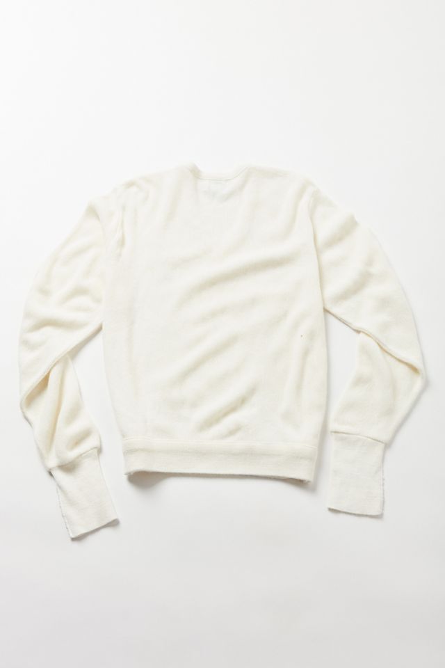 Vintage Lacoste White V-Neck Sweater #2