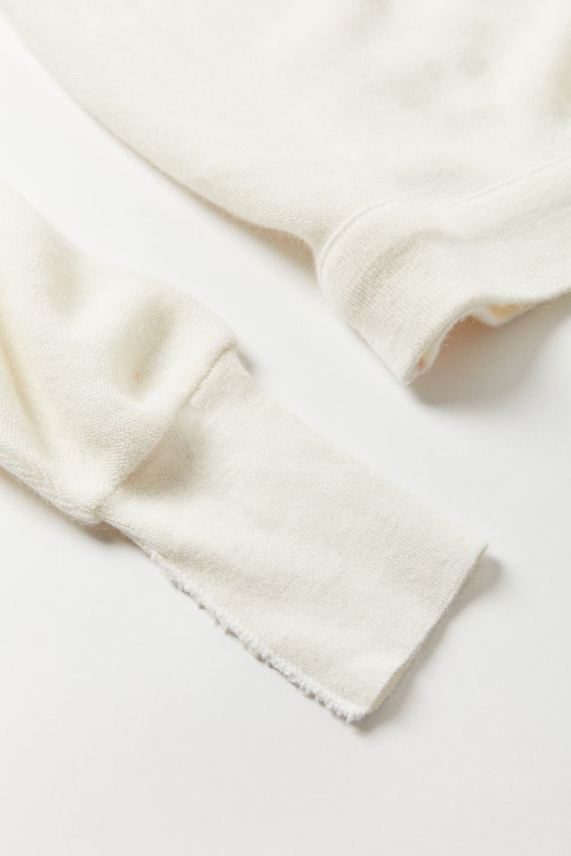 Vintage Lacoste White V-Neck Sweater #3