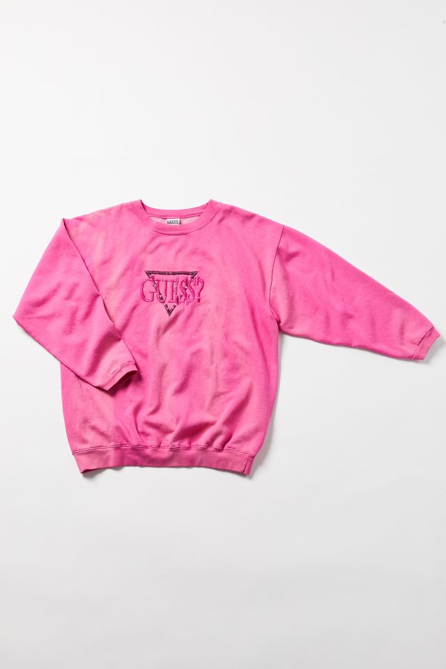 Pink sales guess sweatshirt