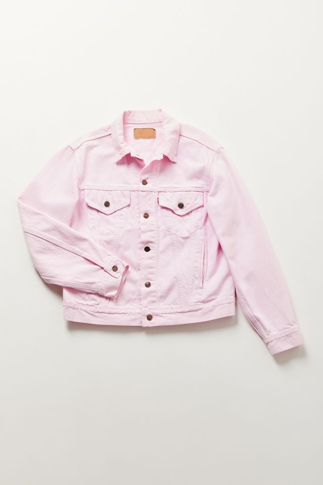 Pink levi best sale denim jacket