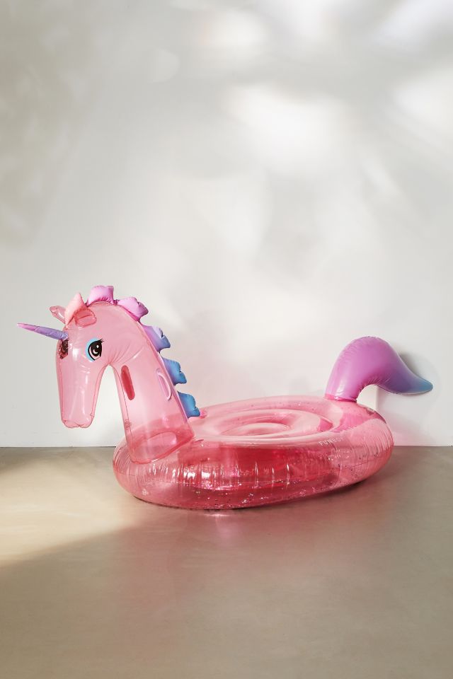 FUNBOY Pink Glitter Unicorn Pool Float #2