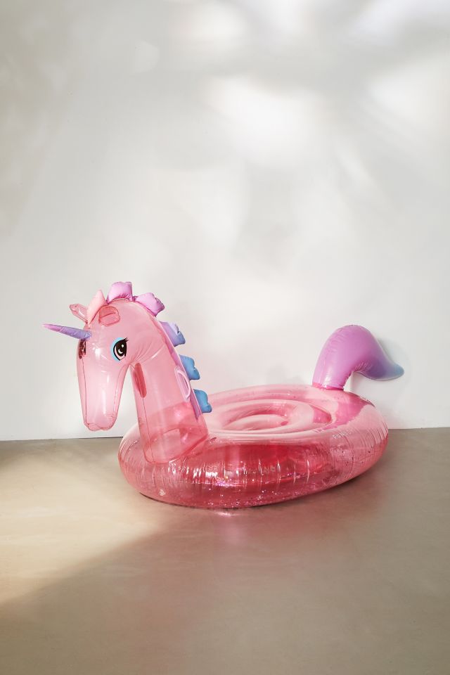 FUNBOY Pink Glitter Unicorn Pool Float #3