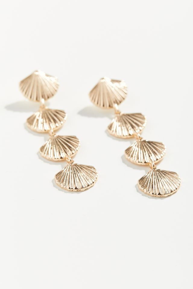 Shell Statement Drop Earring | Urban Outfitters