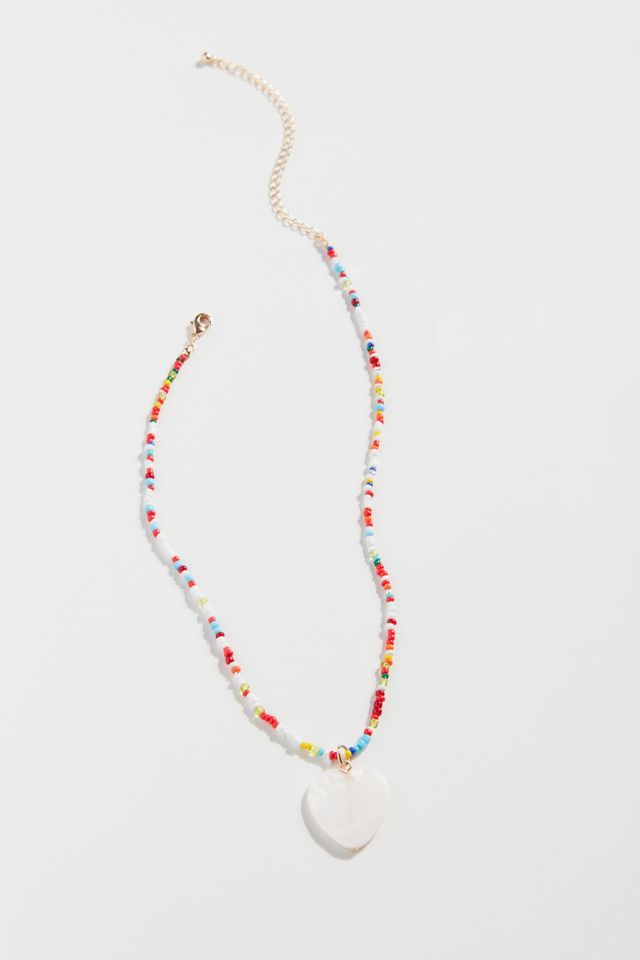 Ainsley Beaded Heart Necklace #2