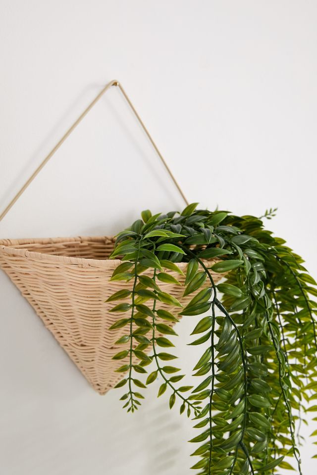 Wicker Wall Planter #1