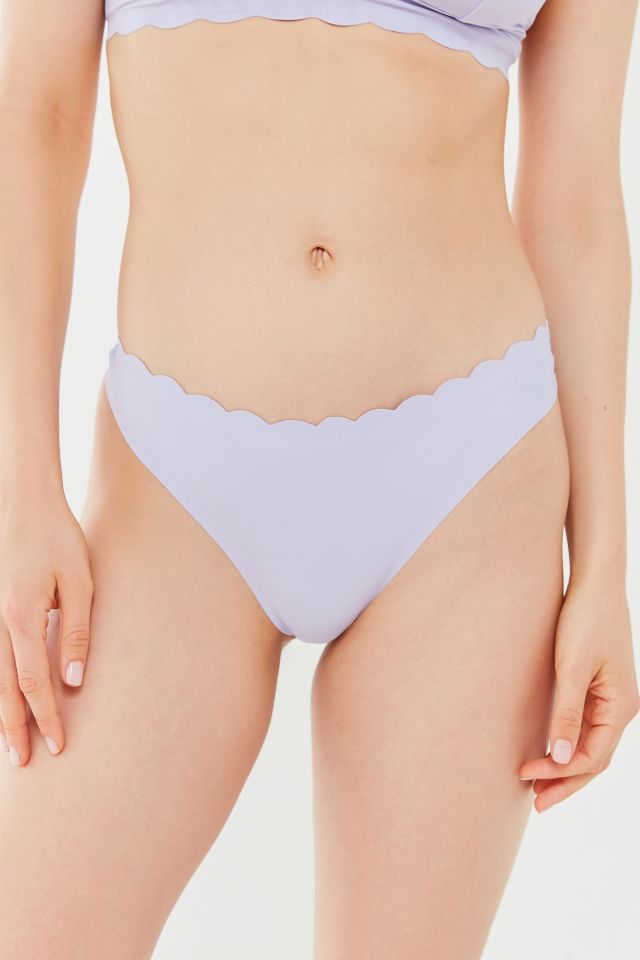 Out From Under Laser-Cut Scallop Thong #1