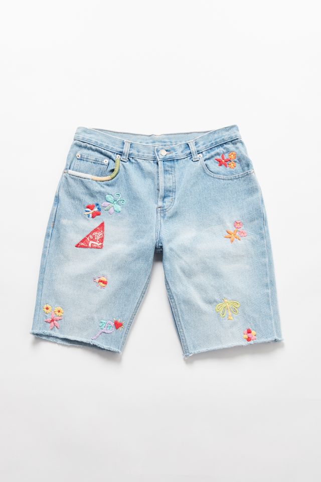 Vintage Floral Embroidered Bermuda Short | Urban Outfitters