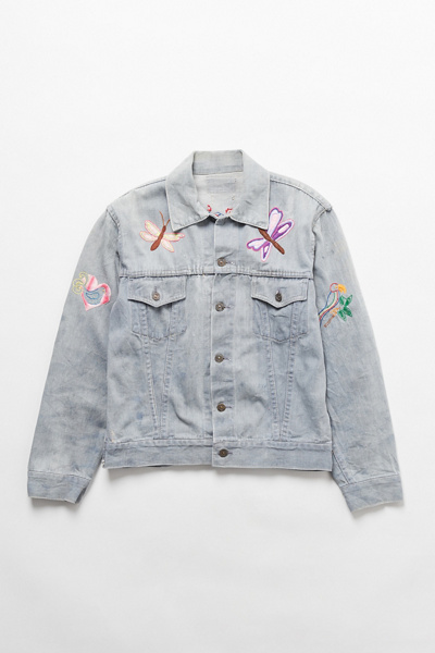 3000~Vintage-effect Denim Overall with Logo Embroidery main image 0